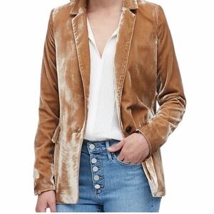 Velvet Tan Blazer for Women